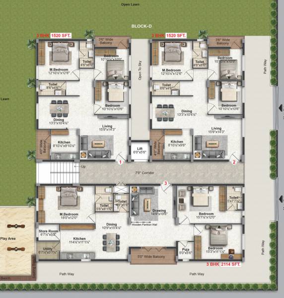  green-oaks-block-d Green Oaks Block D Cluster Plan