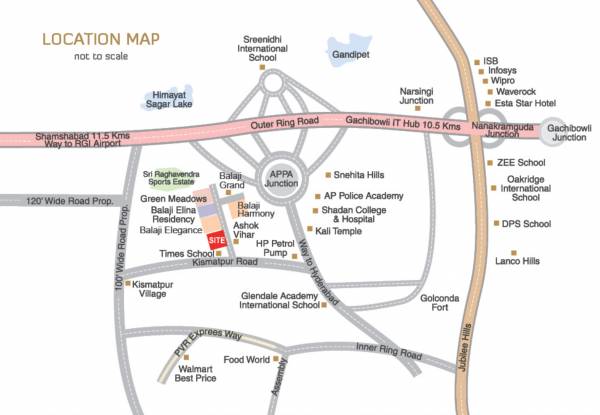  balaji-aura Location Plan