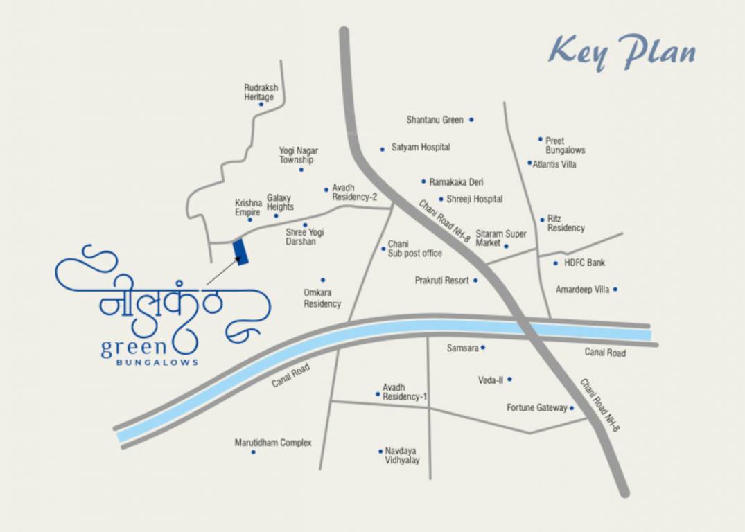  nilkanth green bungalows Location Plan