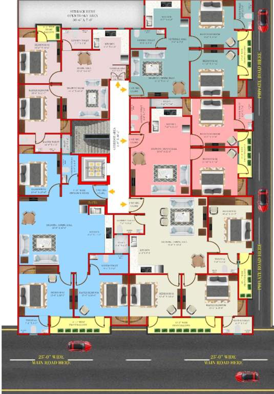  wonder homes 3 Wonder Homes 3 Cluster Plan For Typical Floor