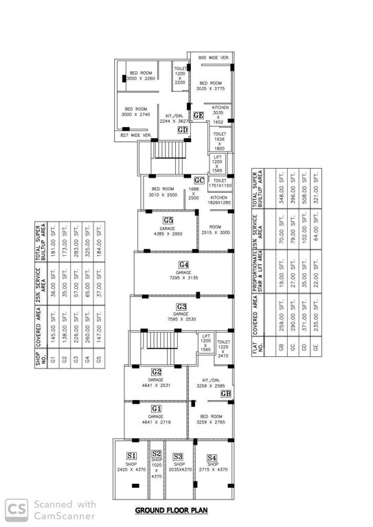  gajanan apartment Gajanan Apartment Cluster Plan