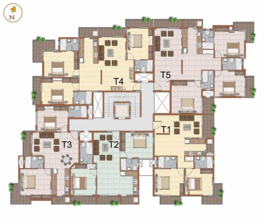  melrose Melrose Cluster Plan For Typical Floor