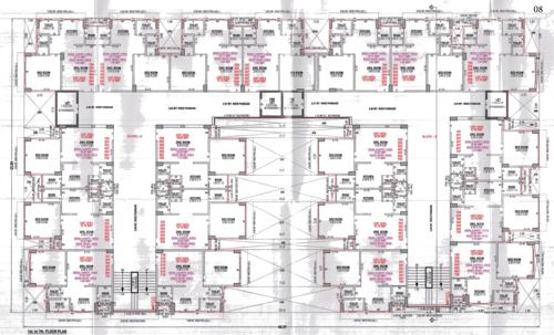  vinayak-residency-2 Block A & B Cluster Plan from 1st to 7th Floor