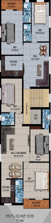  victory residency Victory Residency Cluster Plan From 1st To 2nd Floor
