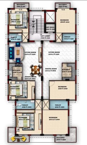  mig-apartment Mig Apartment Cluster Plan from 1st to 4th Floor