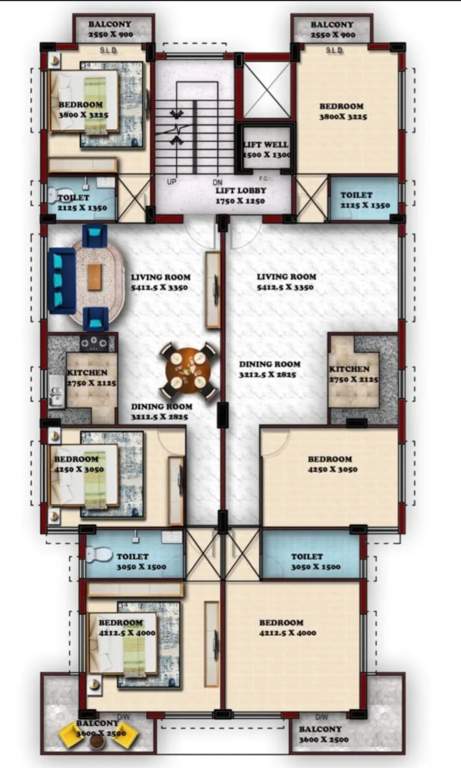  mig apartment Mig Apartment Cluster Plan from 1st to 4th Floor