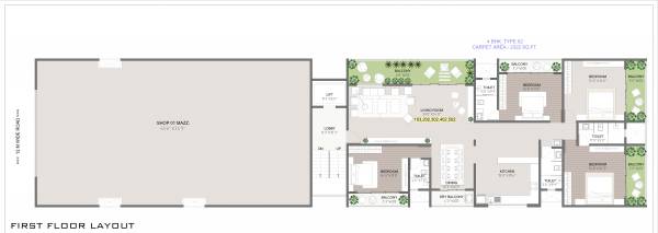  orchard Krishitas Orchard Cluster Plan for 1st Floor