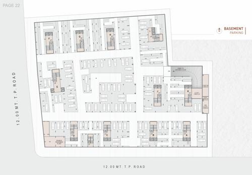  shiv-shaligram-serenity Block A & B & C & D & E & F & G & H & I & J & K Basement Cluster Plan