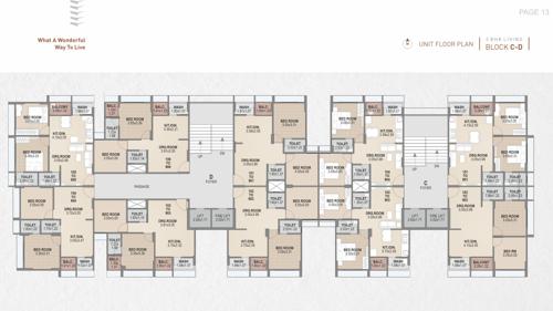  shiv-shaligram-serenity Block C & D Cluster Plan from 1st to 9th Floor