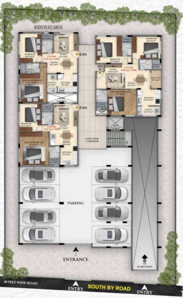  luxo Luxo Cluster Plan For Ground Floor