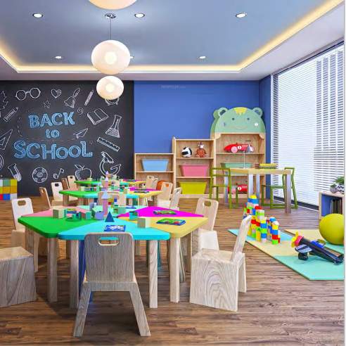 oak tree Children's play area