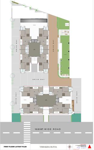  vishakha-olivia Block A And Block B Cluster Plan for 1st Floor