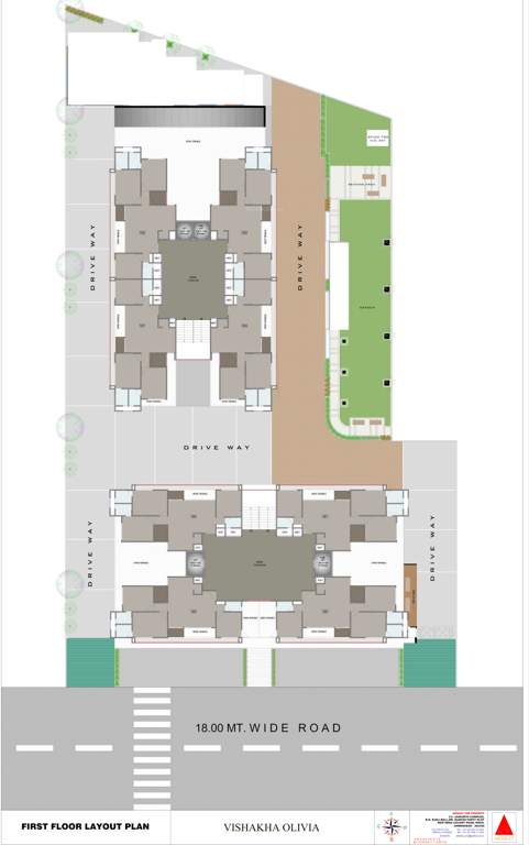  vishakha olivia Block A And Block B Cluster Plan for 1st Floor