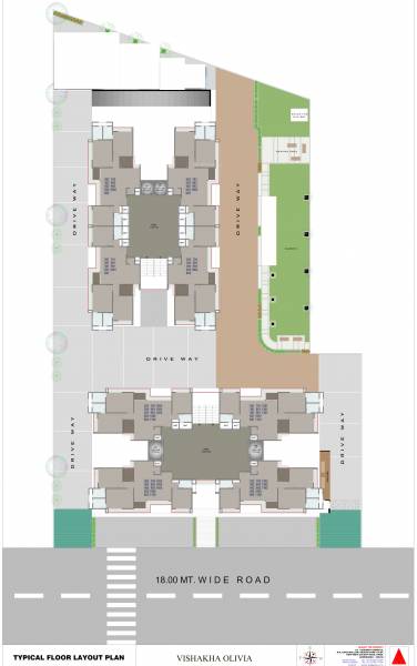  vishakha-olivia Block A And Block B Typical Cluster Plan