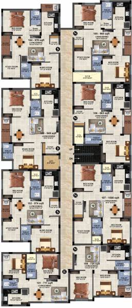  silver-bells Silver Bells Cluster Plan From 1st To 4th Floor