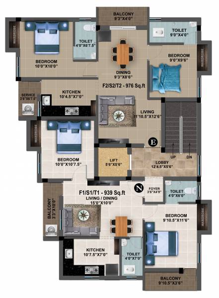 MP Tango Cluster Plan from 1st to 3rd Floor tango MP Tango Cluster Plan from 1st to 3rd Floor