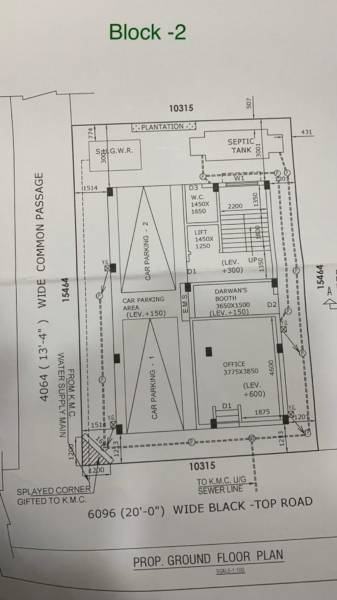  twins Block B Cluster Plan For Ground Floor