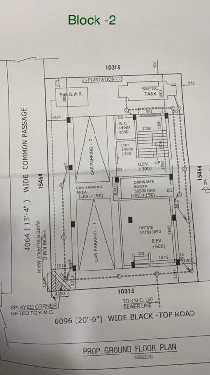  twins Block B Cluster Plan For Ground Floor