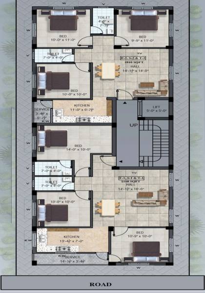  amsavel-flats Amsavel Flats Cluster Plan For Typical Floor Plan