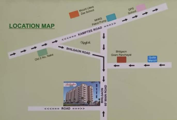  gulmohar greens Location Plan
