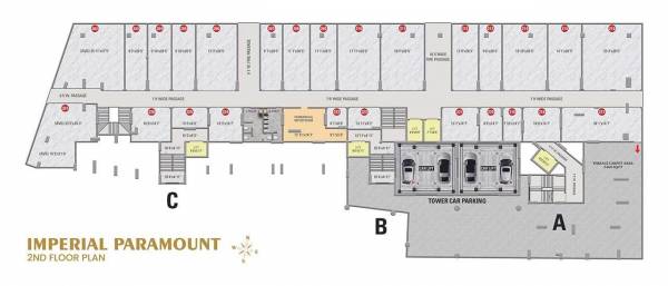  imperialpara-mount Wing A, B, C Cluster Plan