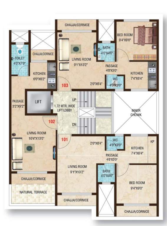  flora Flora Cluster Plan for 1st Floor