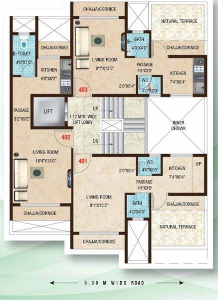  flora Flora Cluster Plan for 4th Floor