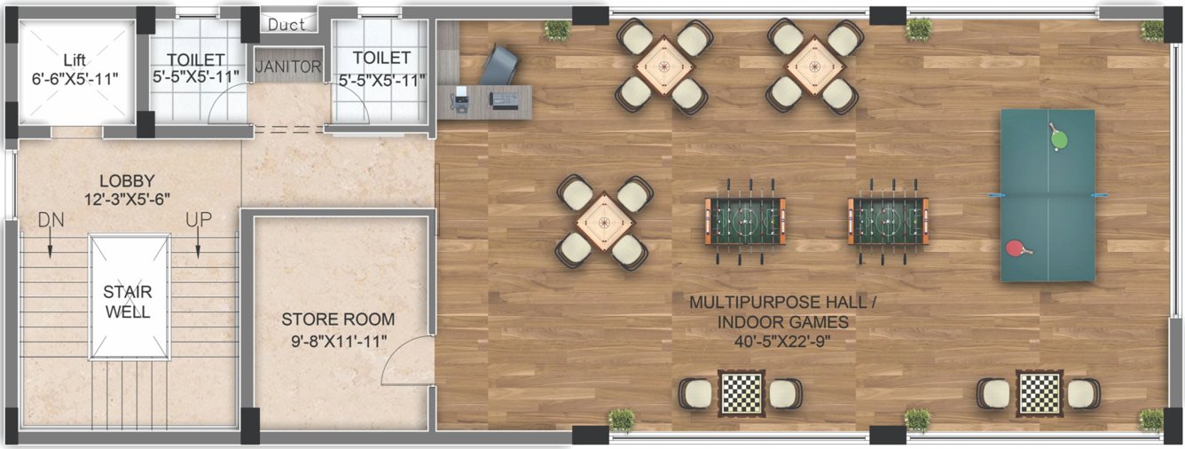  harmony DRA Harmony Club House First Floor Cluster Plan