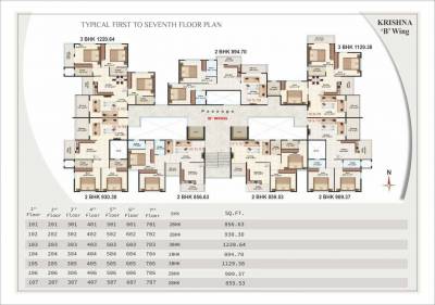  shree-hari-vallabh-chsl-nashik Krishna B Wing Cluster Plan