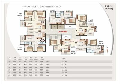  shree-hari-vallabh-chsl-nashik Radha A Wing Cluster Plan