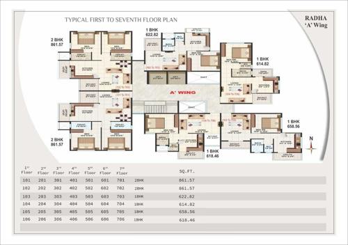  shree-hari-vallabh-chsl-nashik Radha A Wing Cluster Plan