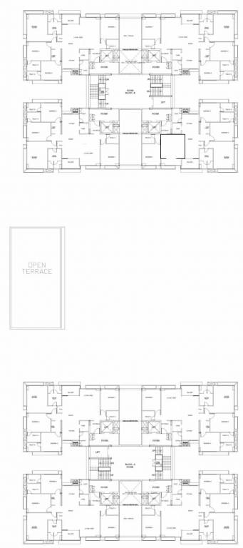  paarijat shantigram Block   A, B Cluster Plan From 2nd To 14th Floor