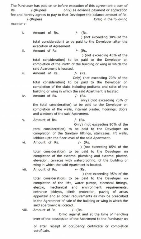 flora-avenue Construction Linked Payment (CLP) Payment Plan