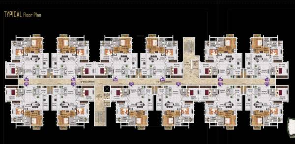 Block A Cluster Plan For Typical Floor netra-galaxy Block A Cluster Plan For Typical Floor