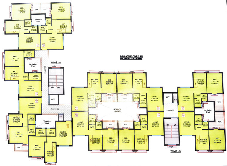  jindal park Building No 2 Cluster Plan