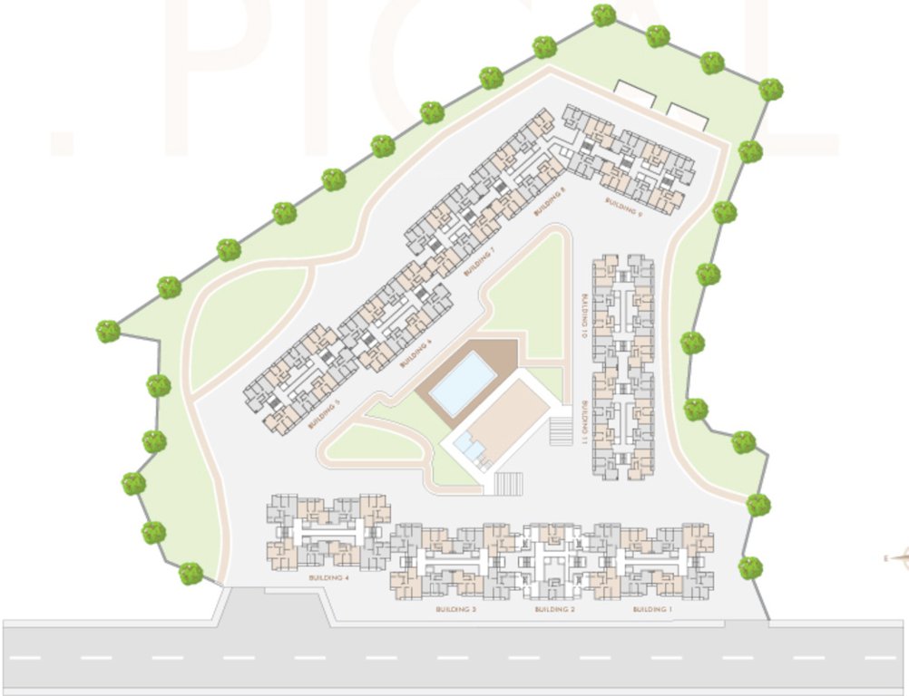  world 1 B1,B2,B3,B4 Cluster Plan For Typical Floor Plan