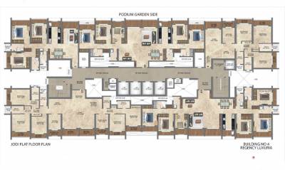  luxuria-phase-i Building 4 Cluster Plan For Typical Floor