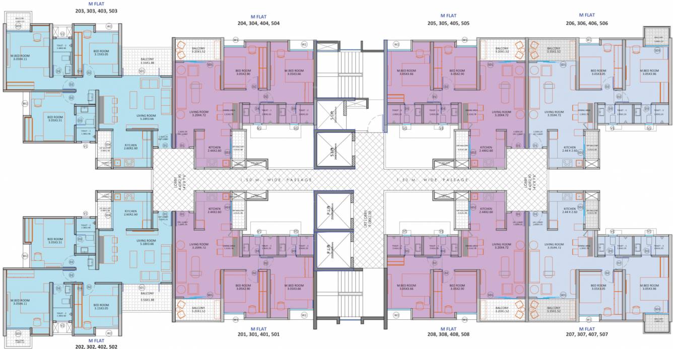 presidential towers A Cluster Plan For Typical Typical Floor Plan
