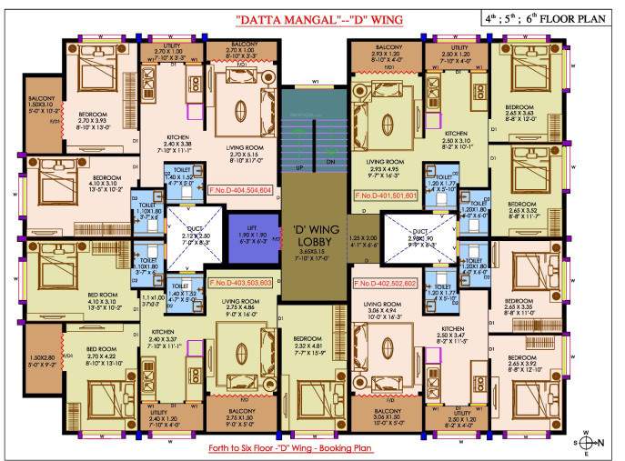  datta mangal apartment d and e Shree Datta Mangal Apartment D Cluster Plan