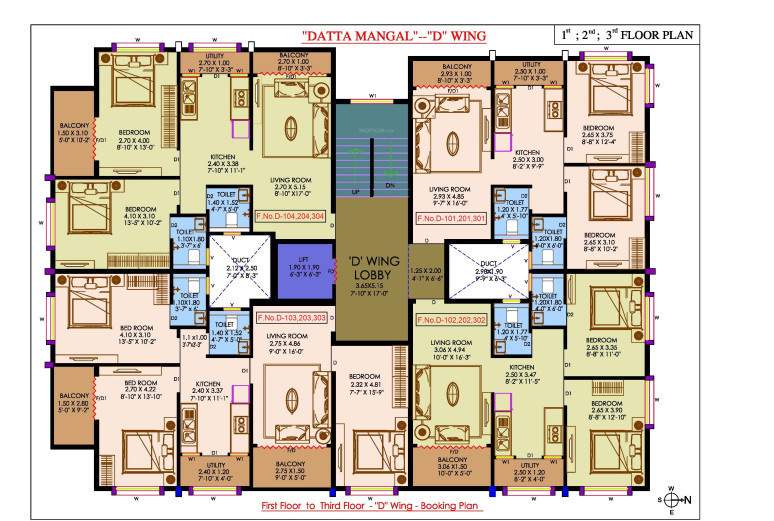  datta mangal apartment d and e Shree Datta Mangal Apartment D Cluster Plan
