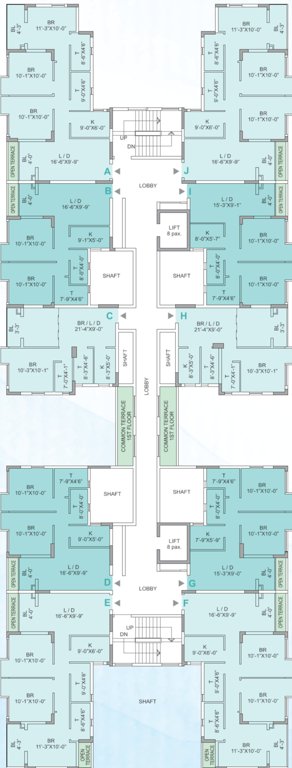  aqua Tower 4 Cluster Plan From 1st To 11th Floor