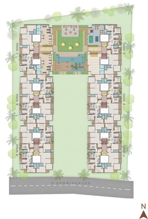  palm town Wing C Cluster Plan
