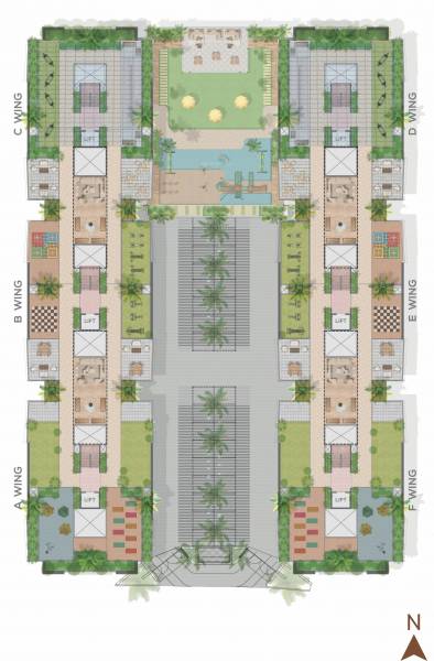  palm-town Wing E Cluster Plan