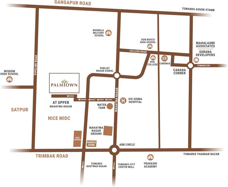  palm town Location Plan