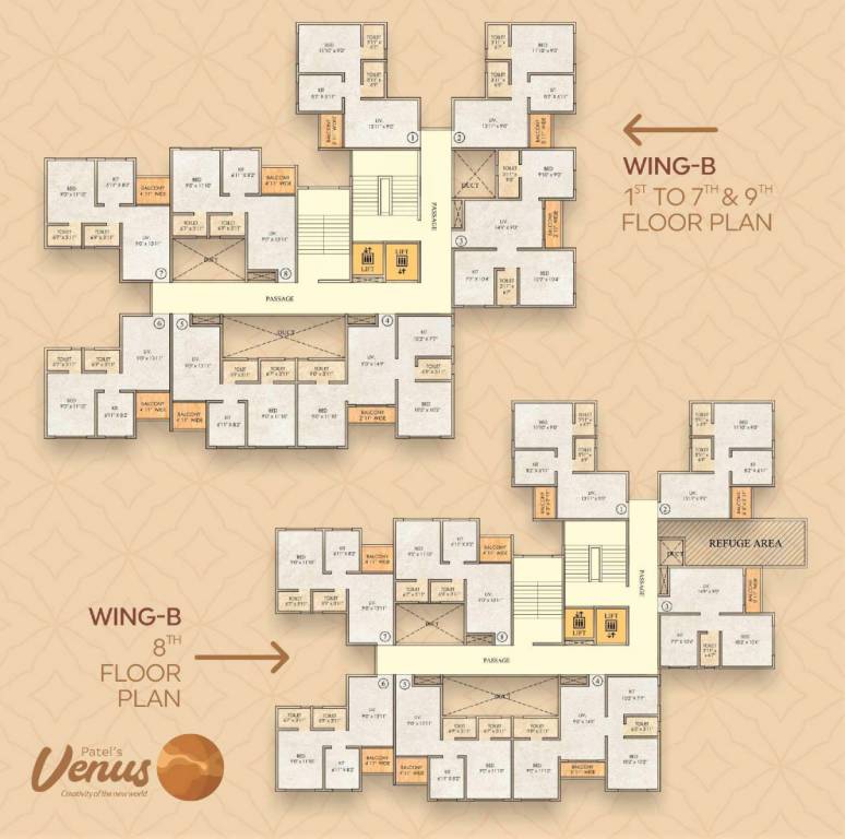  patels venus Wing C Cluster Plan