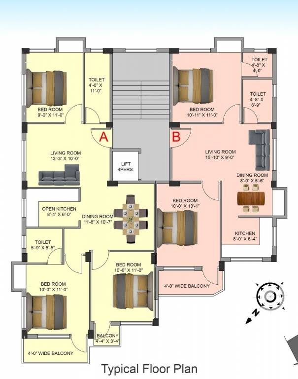  moni diamond Moni Diamond Cluster Plan For Typical Floor