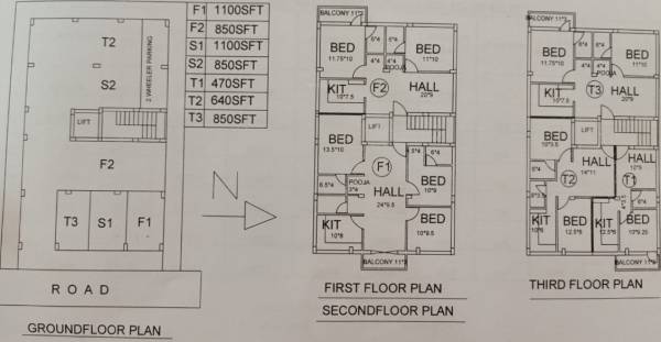  sri-ramanujar-flats Sri Ramanujar Flats Typical Cluster Plan