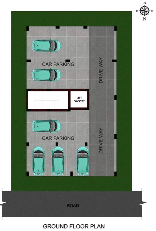  sri hayagrivar flats Sri Hayagrivar Flats Cluster Plan For Ground Floor