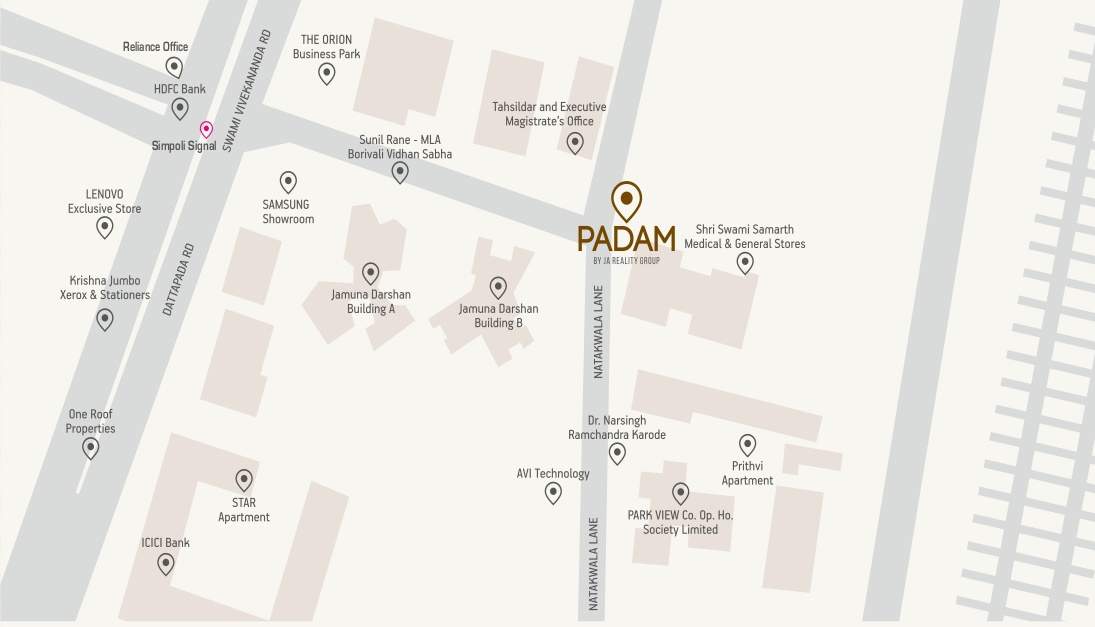  borivali padam chsl Location Plan