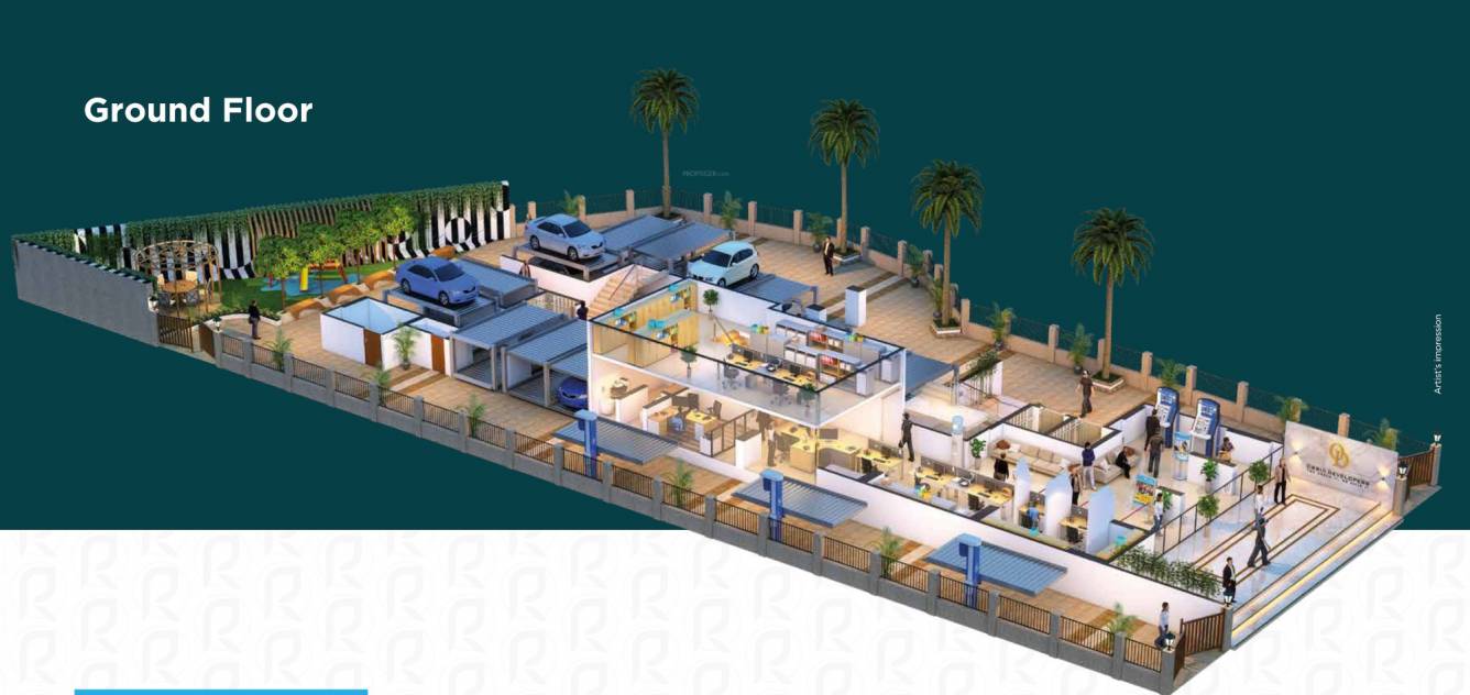  prem ratan Wing A & B Cluster Plan For Ground Floor